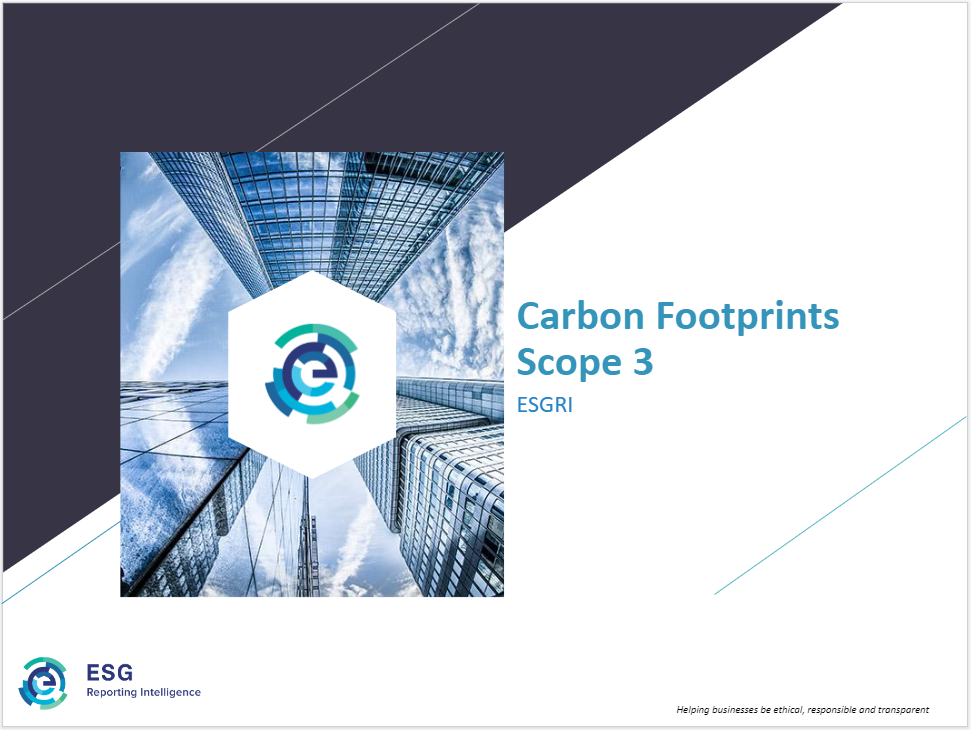 ESG-Reporting-Intelligence : Carbon Footprints Scope 3