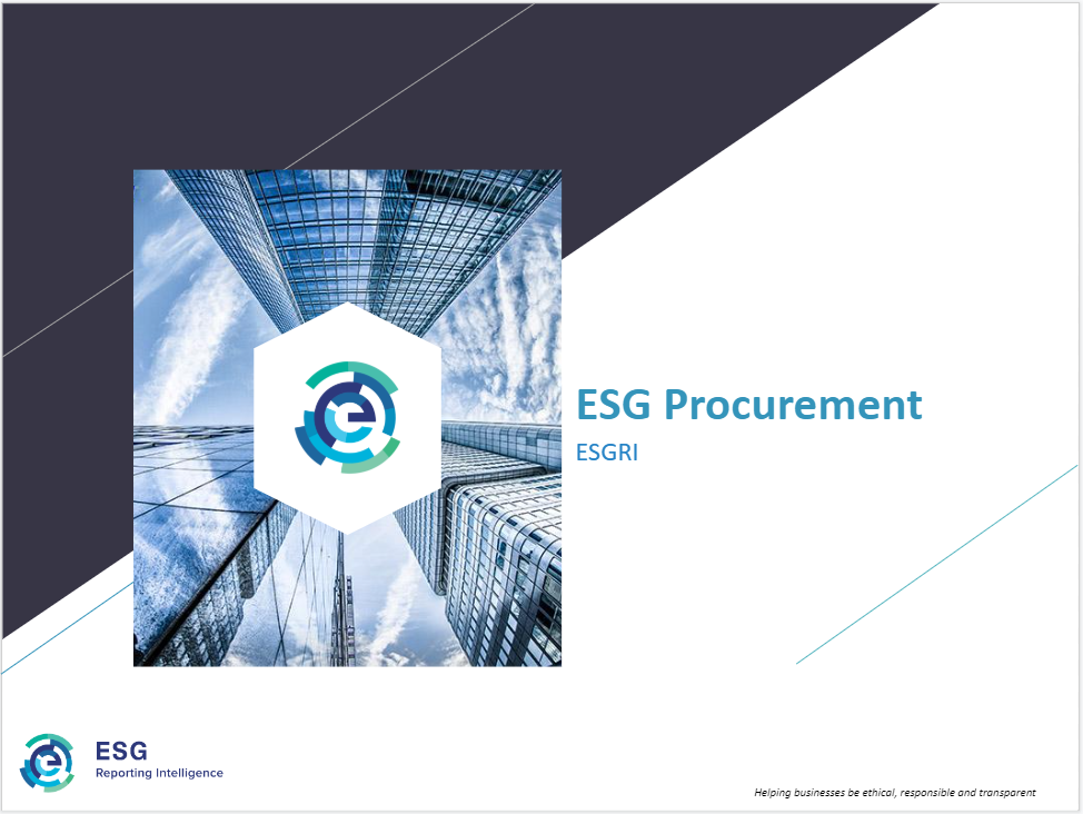ESG-Reporting-Intelligence : Procurement Strategy